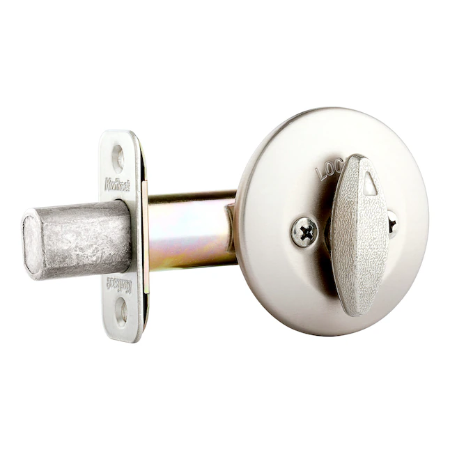 Kwikset Security 663 Deadbolt Series Cerrojo de una cara de níquel satinado