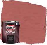 Glidden Total Exterior Paint & Primer Semi-Gloss, Sienna Red