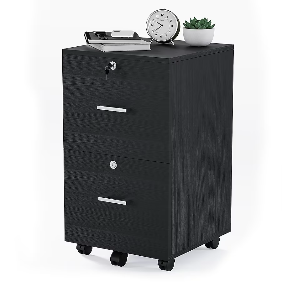 Winado Black 2-Drawer 15.75-in File Cabinet