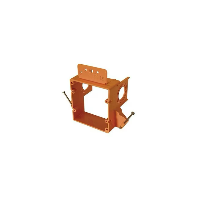 CANTEX Soporte de montaje para caja eléctrica de pared interior, plástico naranja, 2 unidades, nuevo trabajo