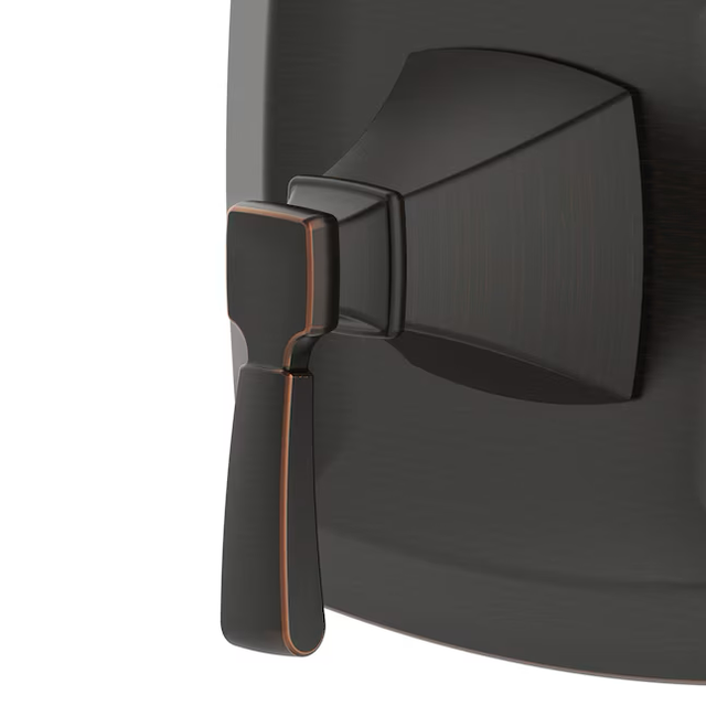 allen + roth Chesler Oil Rubbed Bronze 1-handle Single Function Square Bathtub and Shower Faucet Valve Included