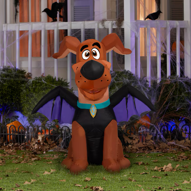 Warner Brothers 3.5-ft LED Scooby in Bat Costume Inflatable