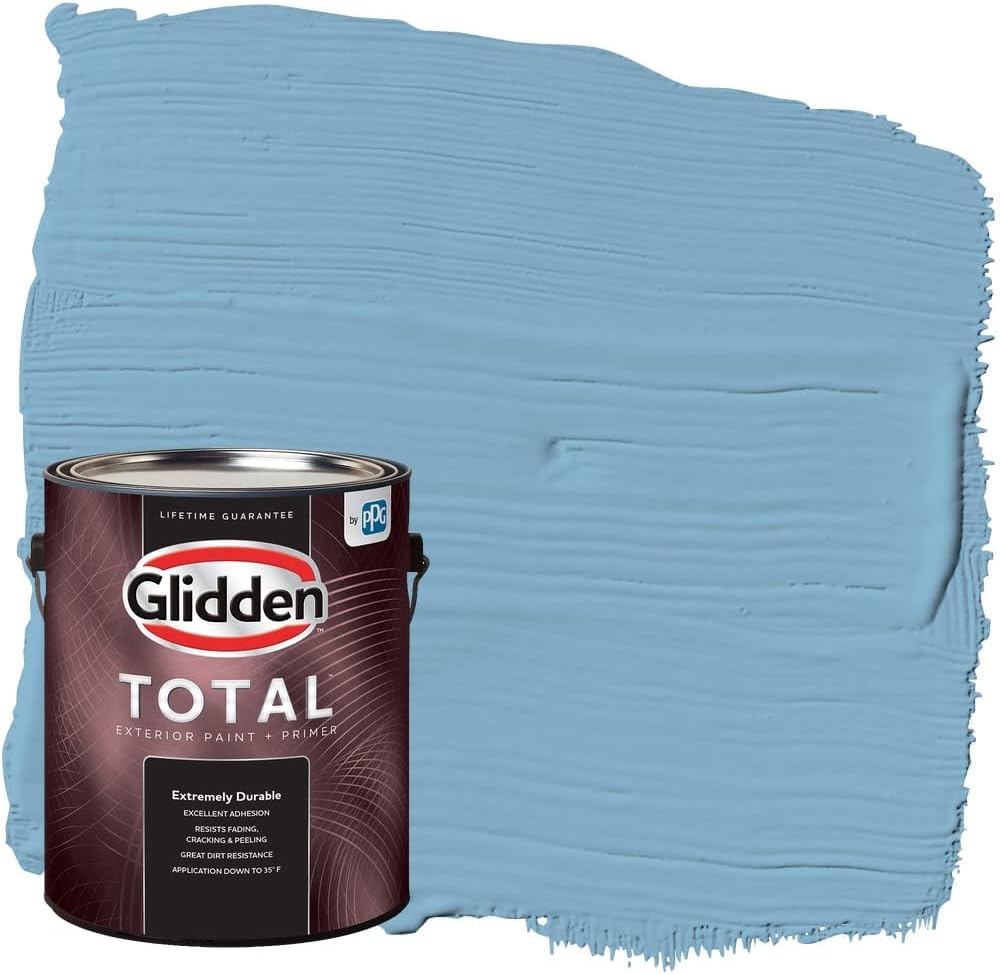 Glidden Total Exterior Paint & Primer Semi-Gloss, Arabella