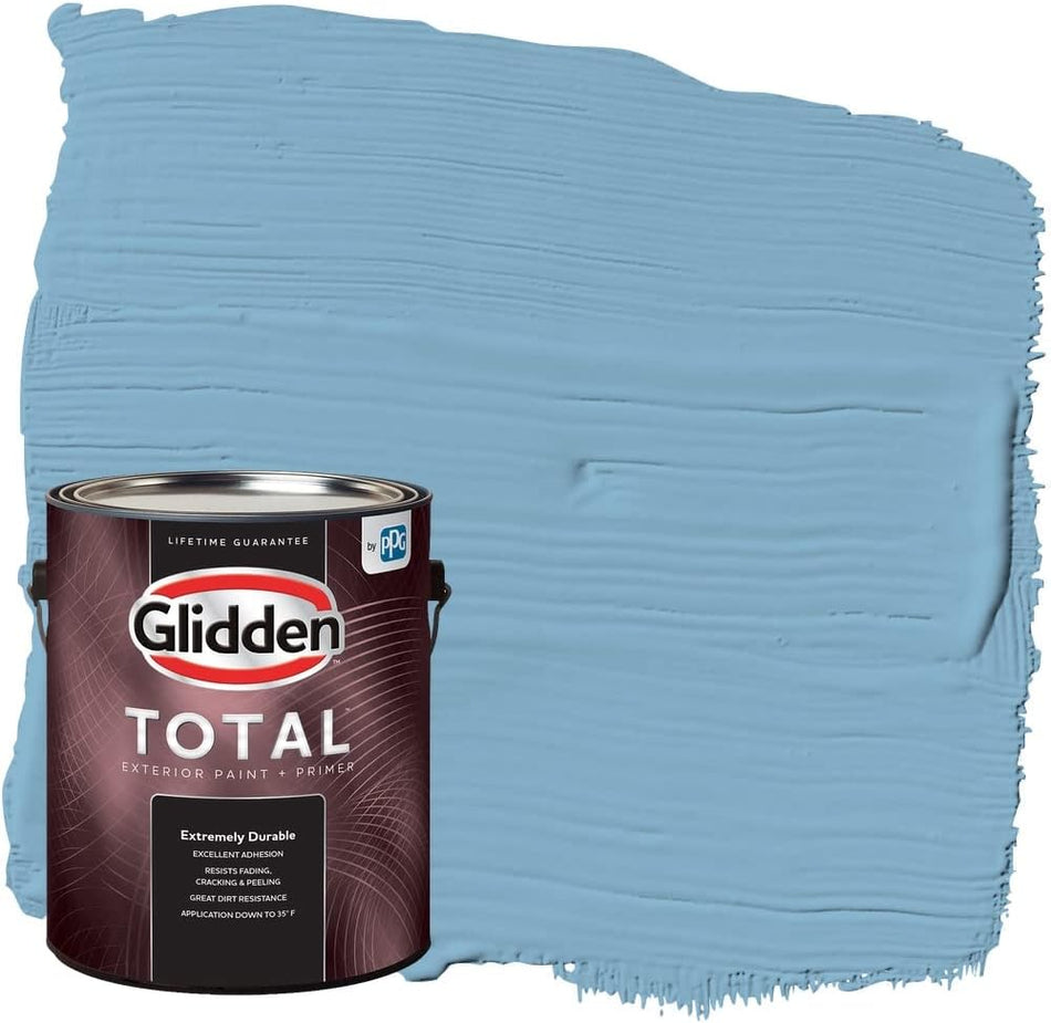 Glidden Total Exterior Paint &amp; Primer Semi-Gloss, Arabella