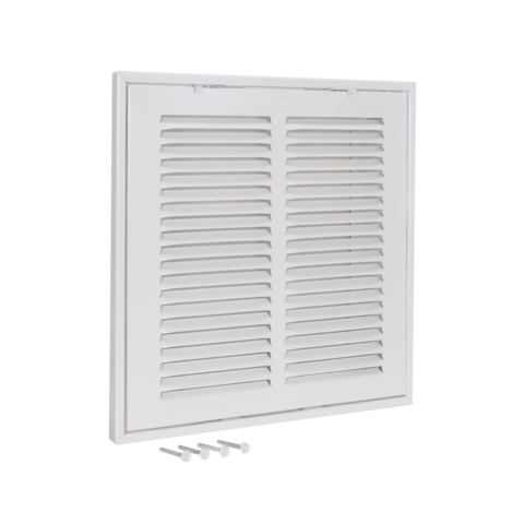 EZ-FLO 14 in. x 14 in. (Duct Size) Steel Return Air Filter Grille White