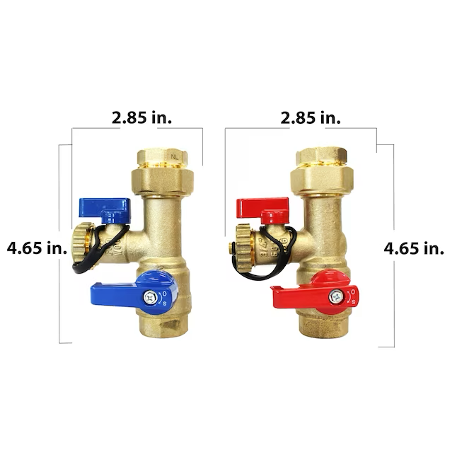 Charman Manufacturing Kit de instalación de latón de 3/4 pulgadas de diámetro Calentador de agua a gas sin tanque