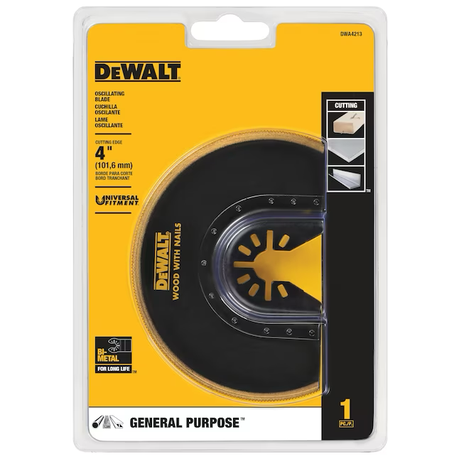 DEWALT Titanium Nitride Coated Hss Oscillating Tool Blade