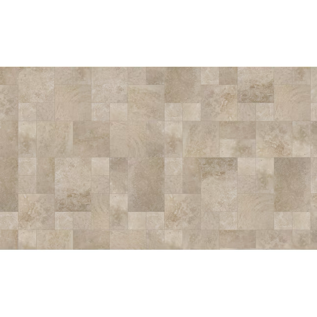 Satori 18-in L x 12-in W x 1-in H Irregular Sunset Ivory Natural Stone Patio Stone Multi-pack