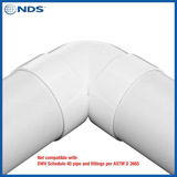 NDS 4-in 90-Degree PVC Sewer and Drain Elbow