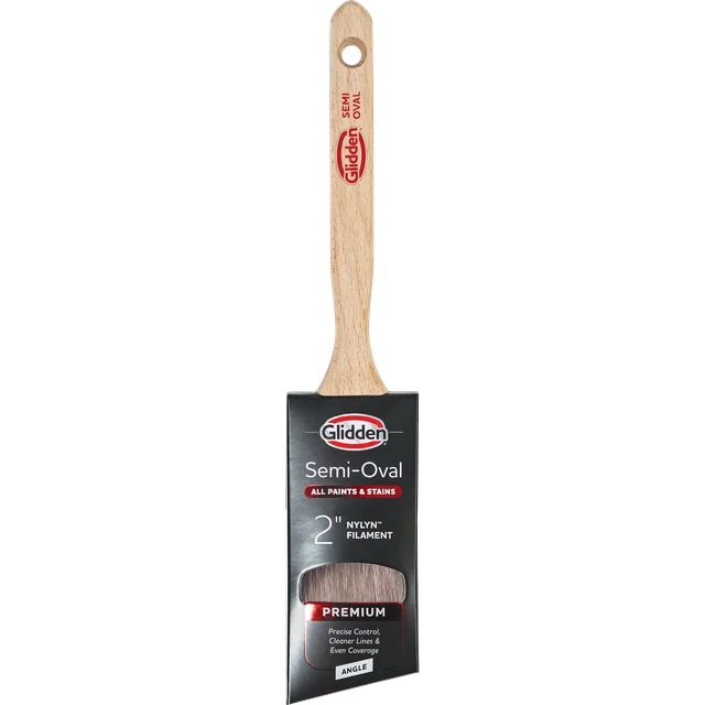 Glidden 2 in. Semi-Oval Angled Paint Brush