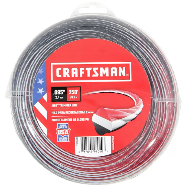 CRAFTSMAN 0.095-in x 250-ft Spooled Trimmer Line