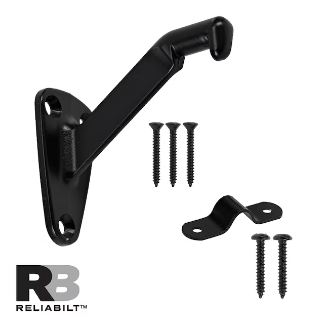 RELIABILT 1.25-in x 3-in Oil-Rubbed Bronze Finished Wrought Iron Handrail Bracket