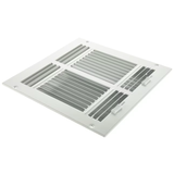 RELIABILT 12 x 12 in 4 vías de acero blanco para pared lateral o techo