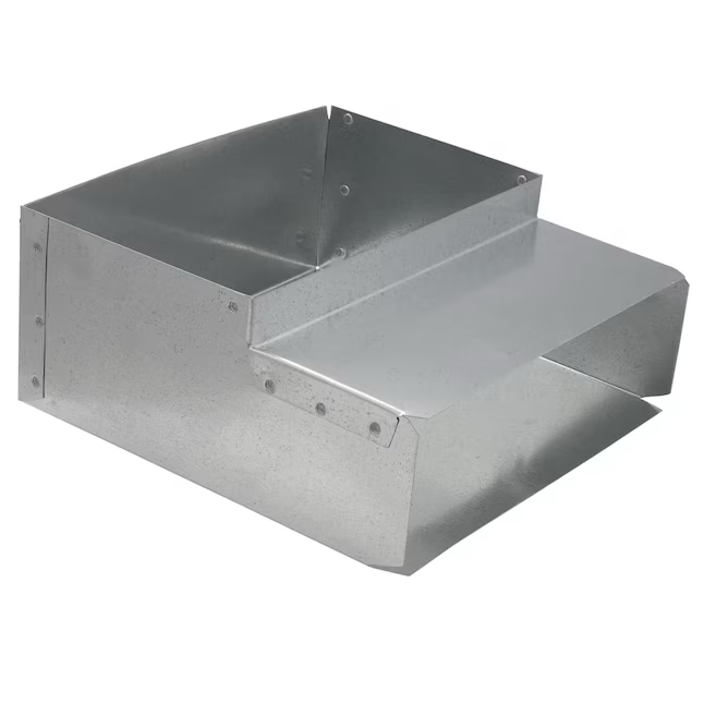 Codo de conducto con cabezal de pila de conducto rectangular de acero galvanizado IMPERIAL