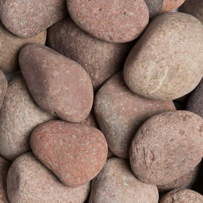 Beach Pebble Company 0,4 Kubikfuß 30 Pfund rote mexikanische Strandkiesel