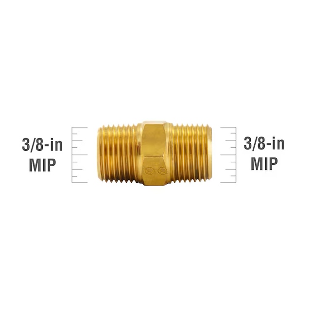 Proline Series 3/8-in x 3/8-in Threaded Male Adapter Nipple Fitting