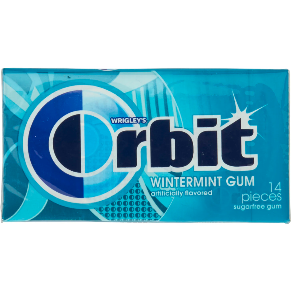 Wrigley Winter Mint Orbit SugarFree Bubble Gum