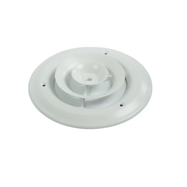 RELIABILT 14-in x 14-in Step-down Steel Sidewall/Ceiling Diffuser in White