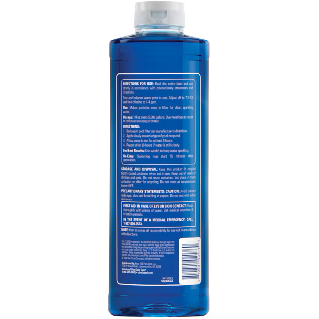 Clarificador de agua para piscina Clorox Pool&amp;Spa de 32 oz