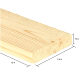 RELIABILT 1-in x 4-in x 12-ft Unfinished Whitewood Board