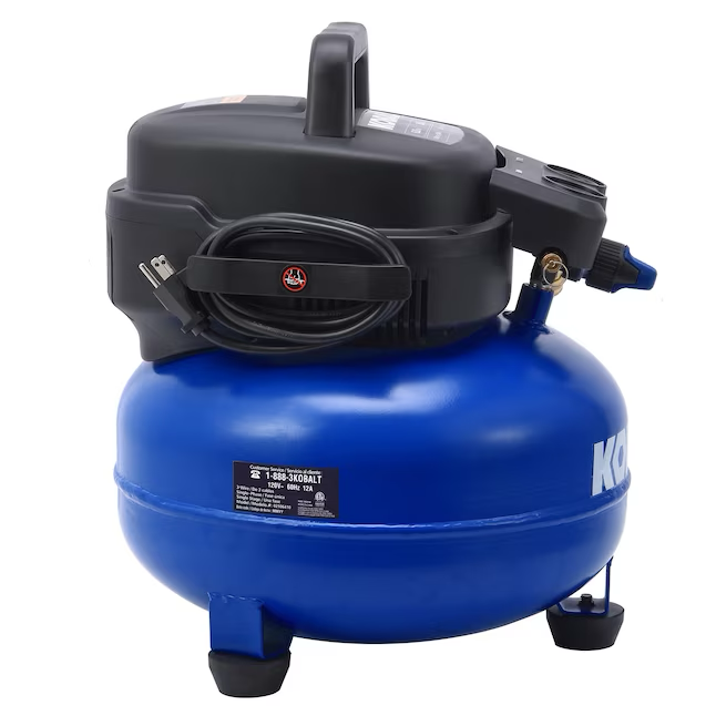 Kobalt 6-Gallon Portable Electric 150 PSI Pancake Air Compressor