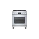 Bosch 800 Series Industrial Style 30-in 5 Burners 3.7-cu ft Freestanding Natural Gas Range (Stainless Steel)