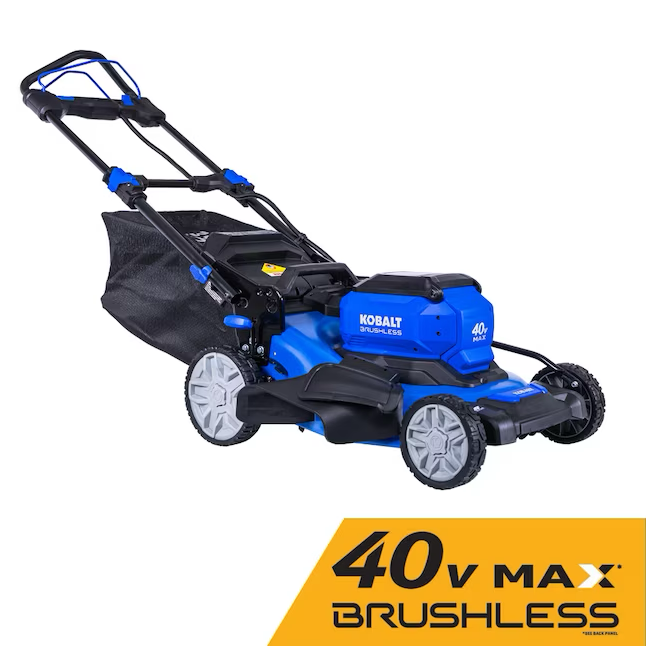 Cortacésped autopropulsado inalámbrico Kobalt Gen4 de 40 voltios, 20 pulgadas, 6 Ah (batería y cargador incluidos)