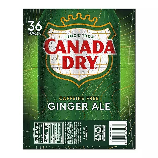 Canada Dry Ginger Ale Soda (12 oz. cans, 36 pk.)