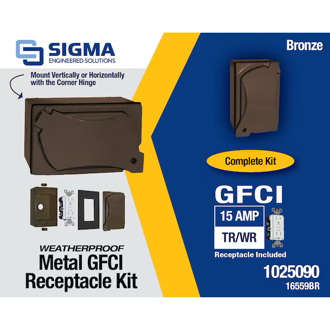 Sigma Engineered Solutions 1-Gang Metal Weatherproof New Work Switch/Outlet Electrical Box