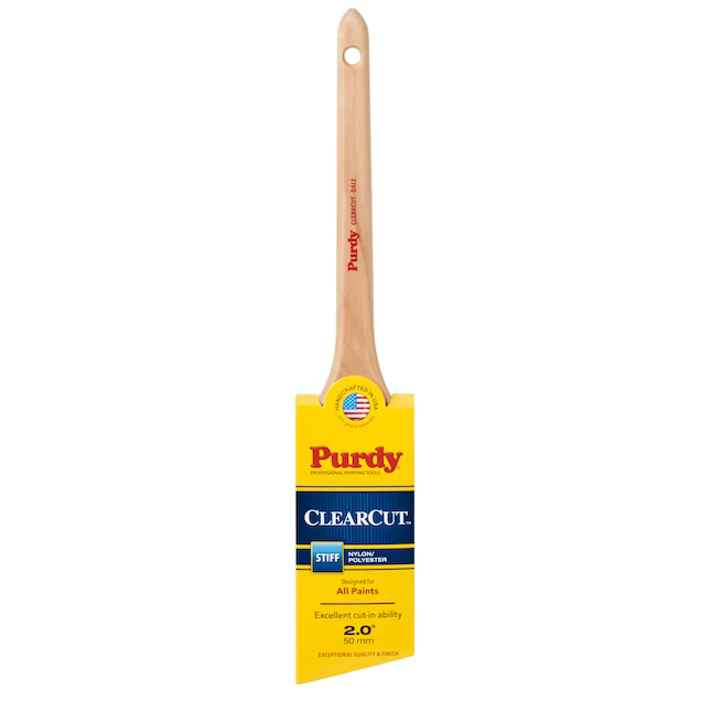 Purdy Clearcut 2-in Reusable Nylon- Polyester Blend Angle Paint Brush (General Purpose Brush)