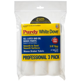 Purdy WhiteDove 3er-Pack 9 x 3/8 Zoll Nap-Farbrollerabdeckung aus gewebter Acrylfaser