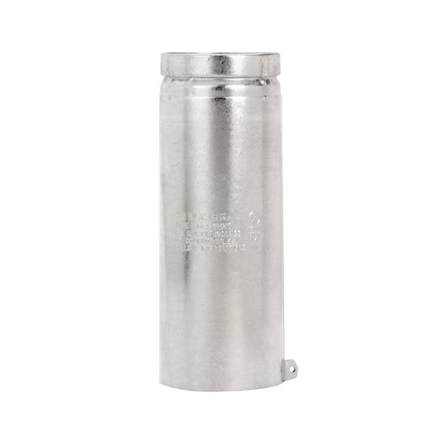 Tubería de acero/aluminio galvanizado Selkirk de 4 pulgadas x 1 pie para gas natural, homologada por UL441, temperatura máxima de 400 °F, presión máxima de 0 PSI