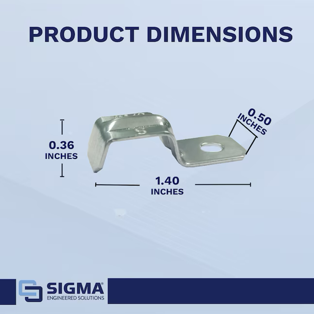 Sigma ProConnex Einloch-Bandrohrverschraubungen aus verzinktem Stahl (10er-Pack)