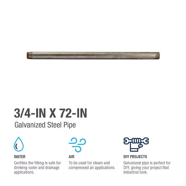 Southland 3/4-in x 72-in Galvanized Pipe