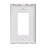 Eaton 1-Gang Midsize White Polycarbonate Indoor Decorator Wall Plate