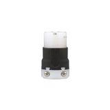 Eaton Arrow Hart Conector recto industrial de conexión a tierra de 3 cables NEMA 6-20 de 20 amperios y 250 voltios, negro