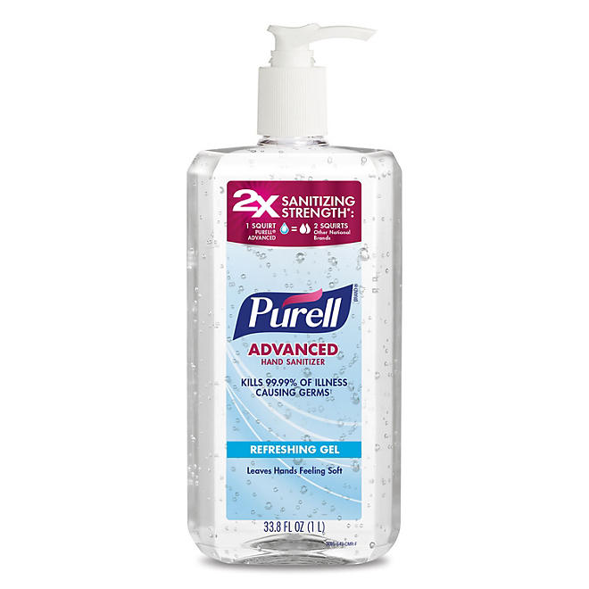 Purell Advanced Hand Sanitizer, gel refrescante (33.8 onzas líquidas)