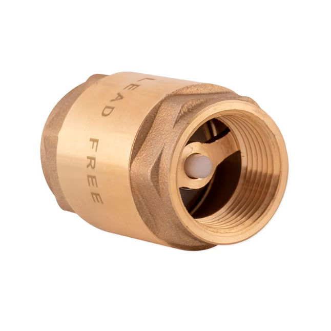 EZ-FLO Brass 3/4-in Iron Pipe Size In-line Check Valve