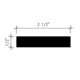 Inteplast Group Building Products 1/2-in x 2-1/2-in x 8-ft Craftsman Finished Polystyrene Craftsman Baseboard Moulding