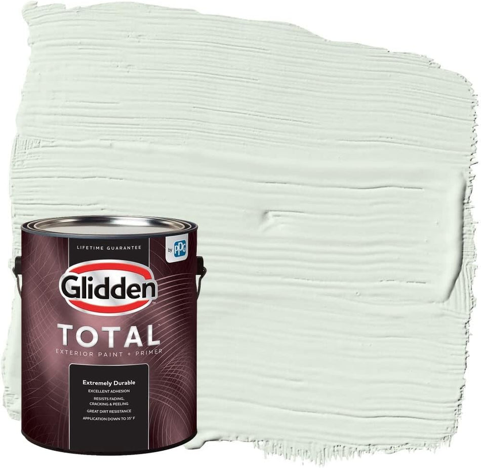 Glidden Total Exterior Paint & Primer Semi-Gloss, Cloudy Day