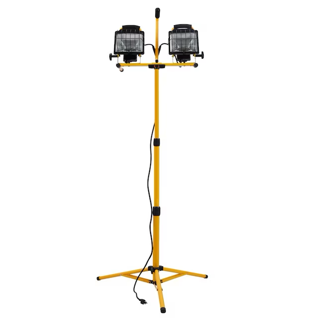 Utilitech 7500-Lumen Halogen Yellow Plug-in Stand Work Light