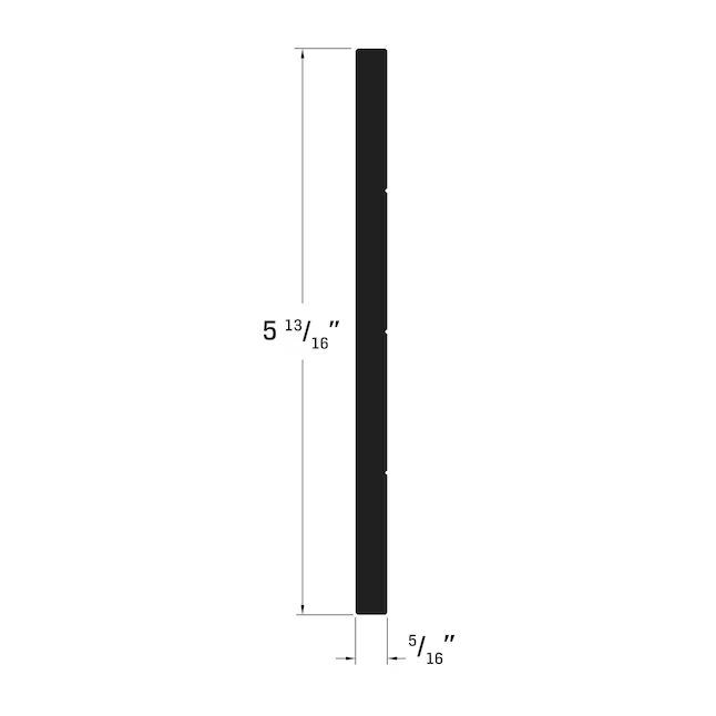 Royal Building Products Moldura de celosía de PVC con acabado de 5-13/16 pulgadas x 8 pies