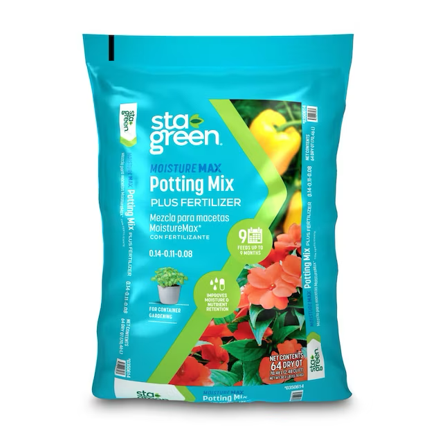 Sta-Green Moisture Max, 64 Quart Bio-Blumenerde-Mischung für Obst, Blumen und Gemüse