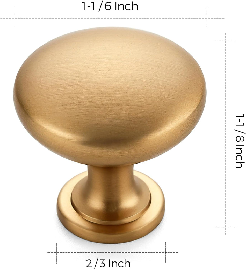 SABER SELECT Champagne Copper Round Cabinet Knobs