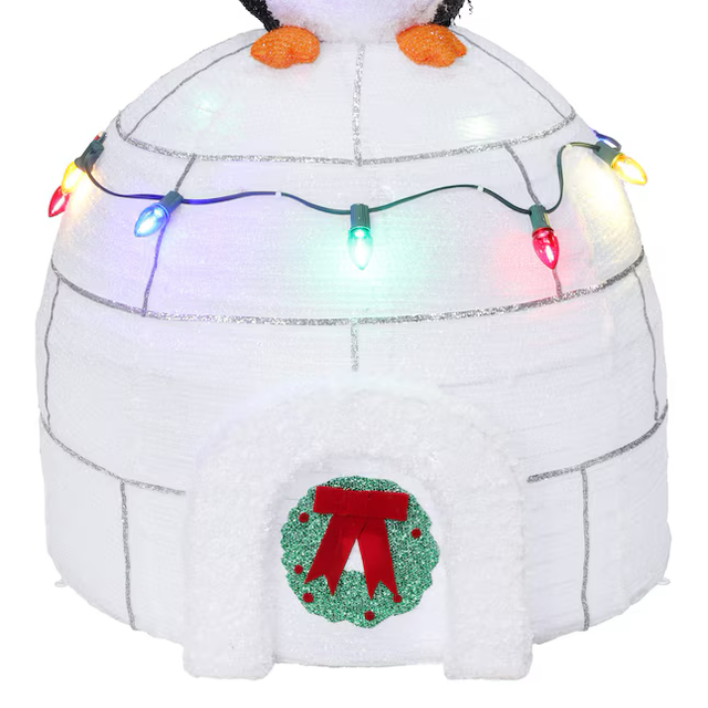 Holiday Living 3-ft LED Pop Up Penguin & Igloo Decoration