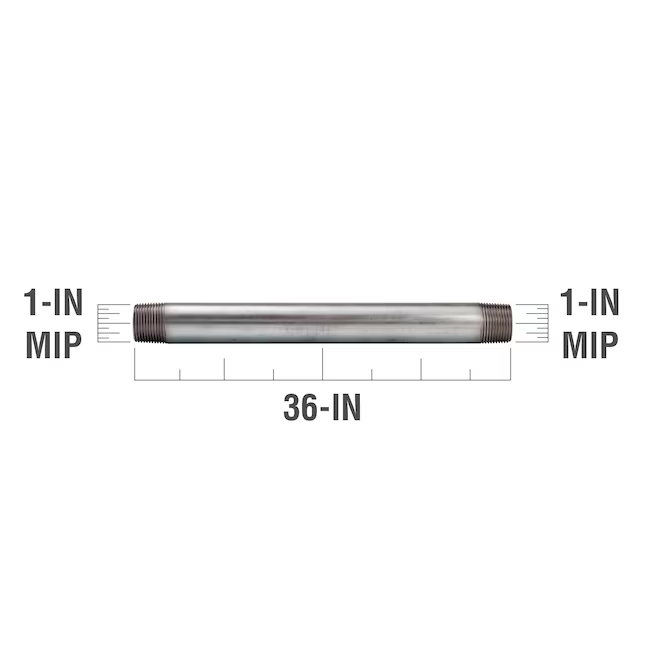 Southland 1-in x 36-in Galvanized Pipe