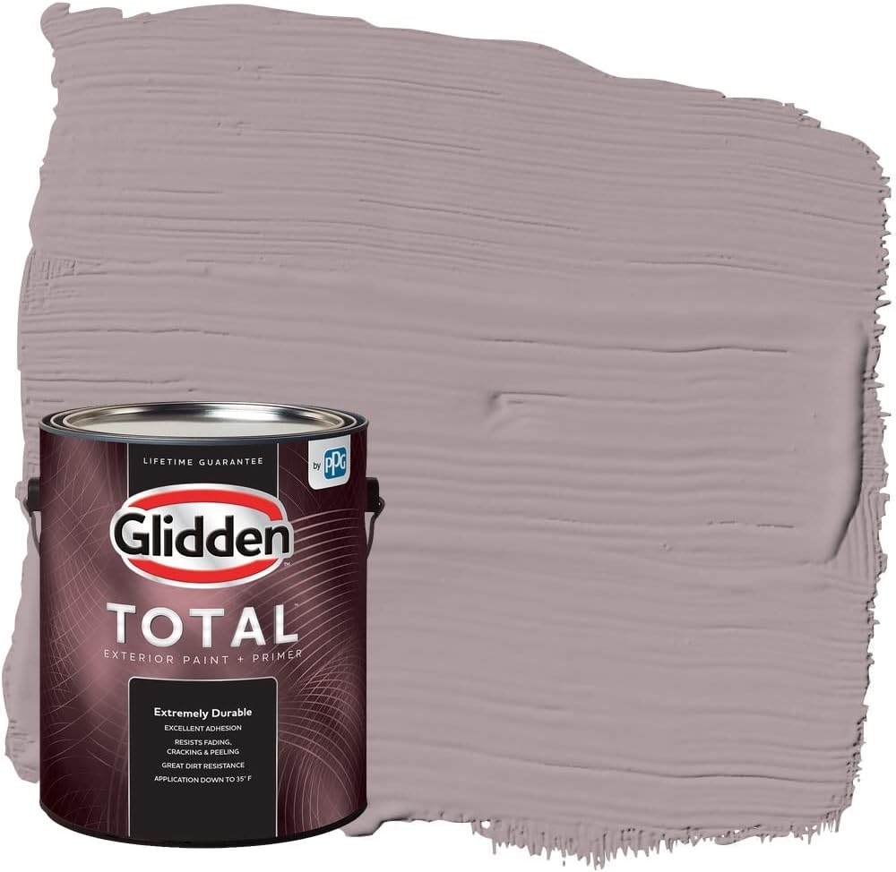 Glidden Total Exterior Paint &amp; Primer semibrillante, Coffee Custard