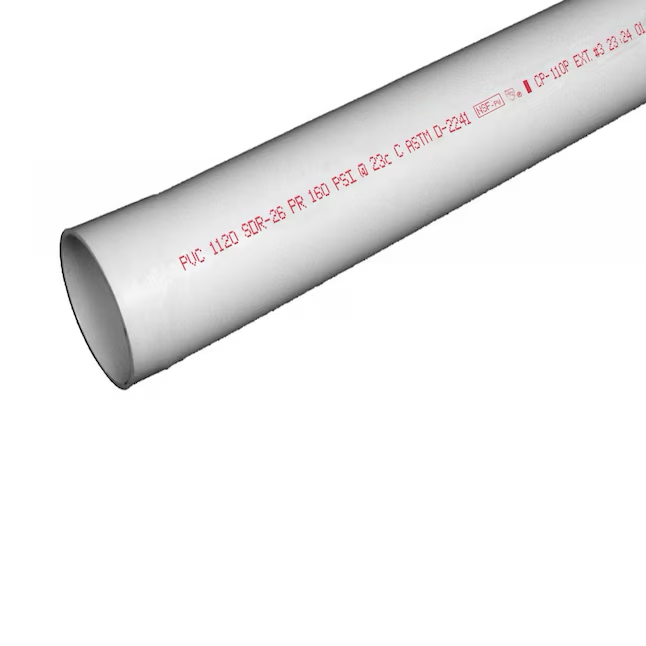 Charlotte Pipe 1-1/4-in x 10-ft 160 Psi SDR 26 PVC Pipe