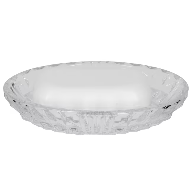 allen + roth Clear Glass Soap Dish