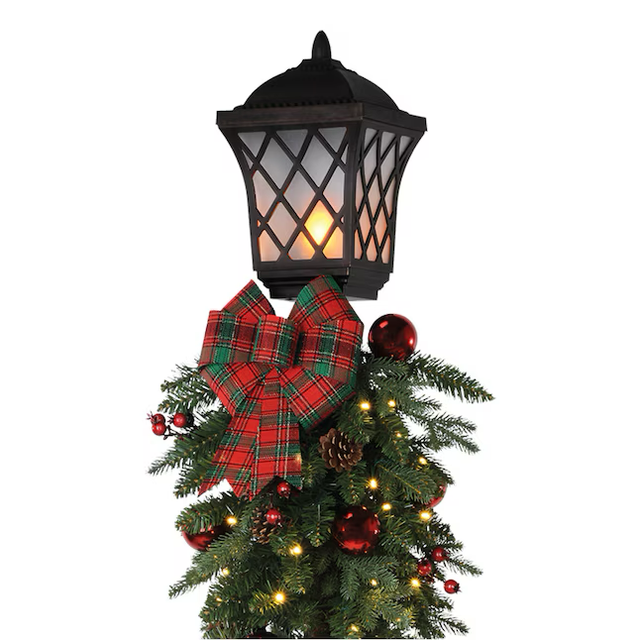 Holiday Living 72-in Lamp Post Yard Decoration with Clear Incandescent Lights